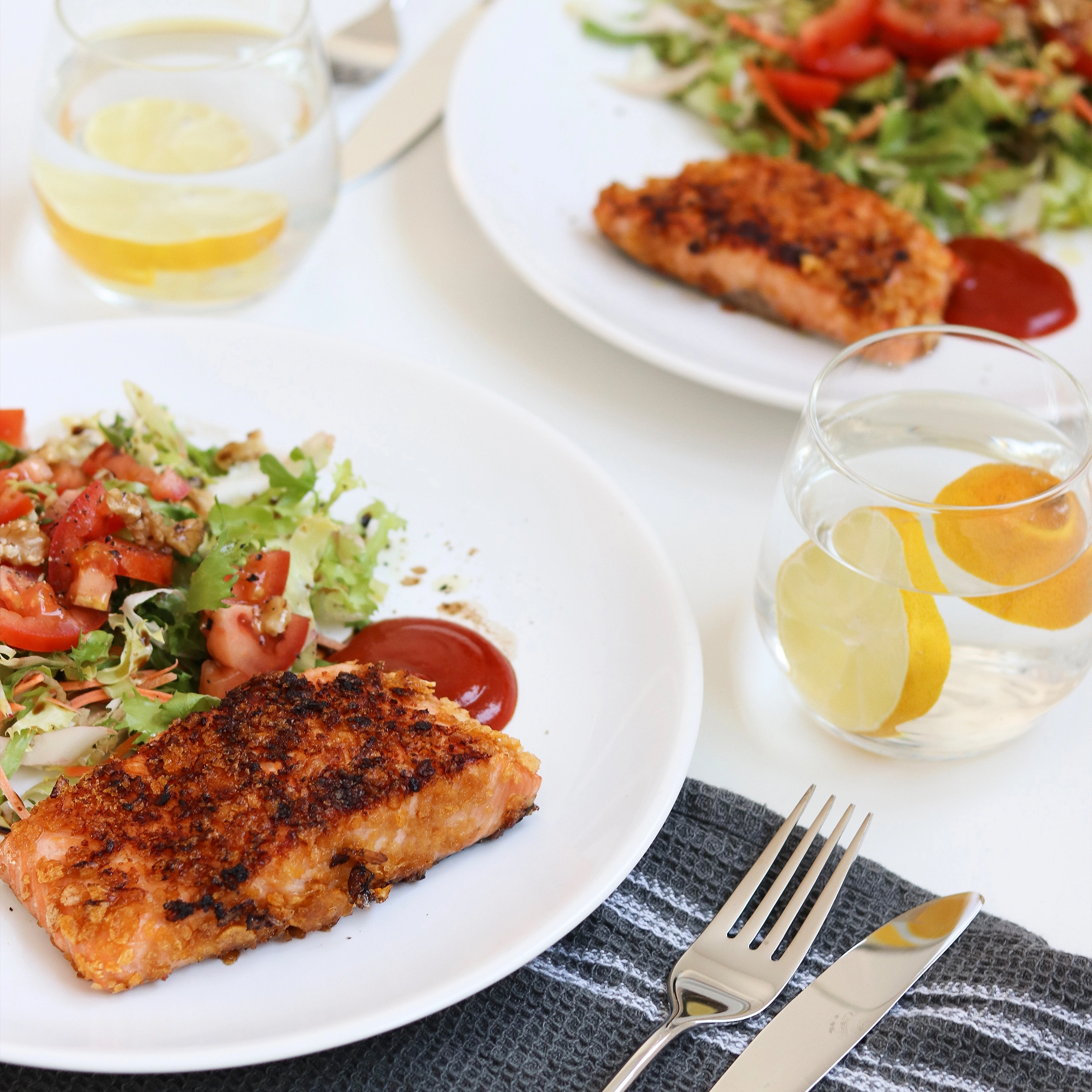 Lax med Cornflakespanering