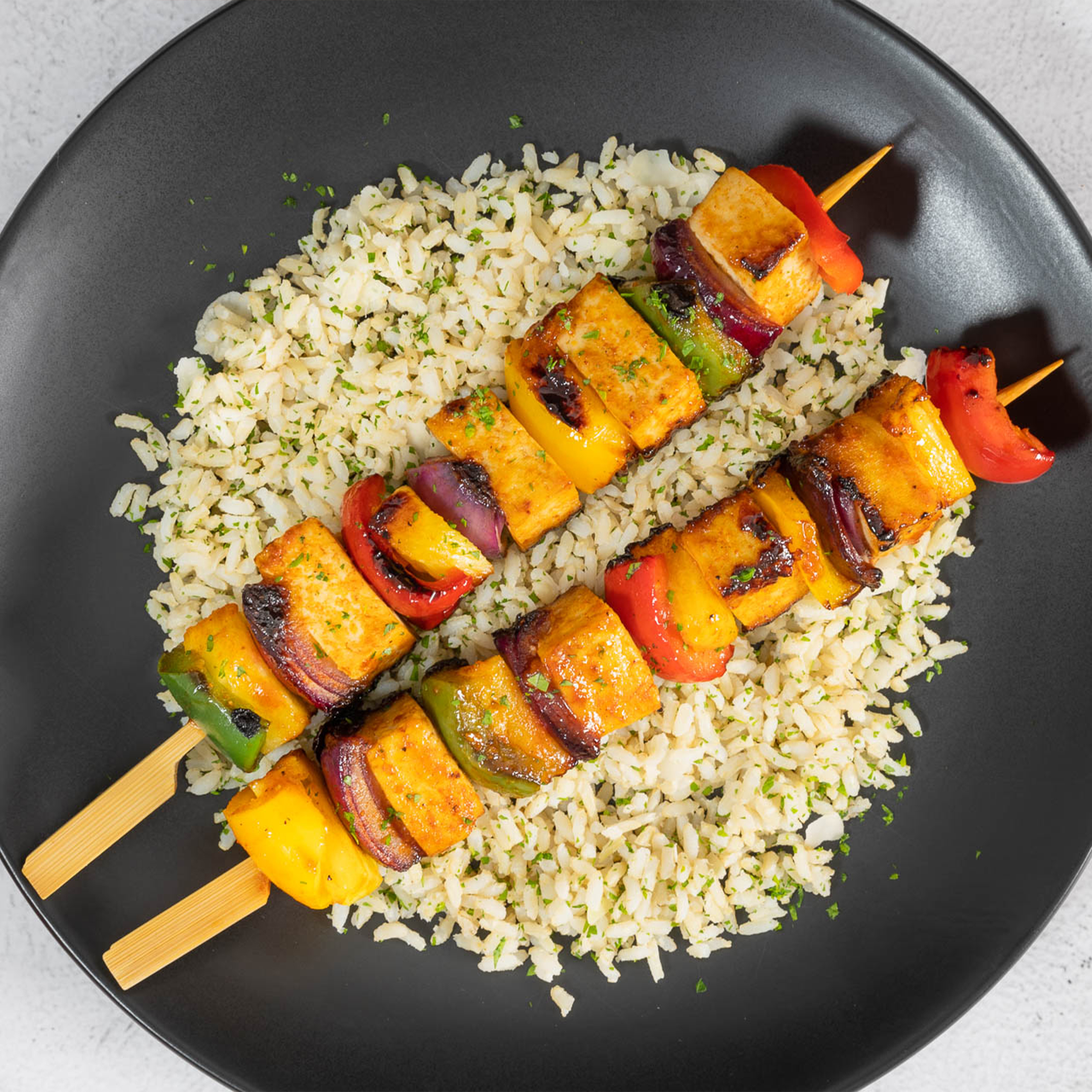 BBQ Tofu & Ananasspett